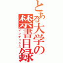 とある大学の禁書目録（インデックス）