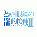 とある眼鏡の性的接触Ⅱ（ホモセックス）