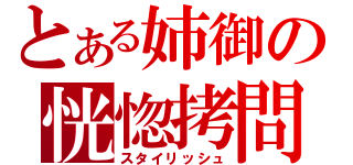 とある姉御の恍惚拷問（スタイリッシュ）