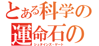 とある科学の運命石の扉（シュタインズ・ゲート）