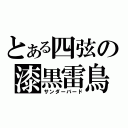 とある四弦の漆黒雷鳥（サンダーバード）