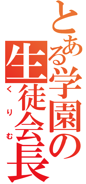 とある学園の生徒会長（くりむ）