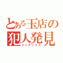 とある玉店の犯人発見（インデックス）