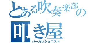 とある吹奏楽部の叩き屋（パーカッショニスト）