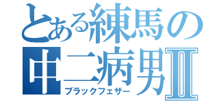 とある練馬の中二病男Ⅱ（ブラックフェザー）