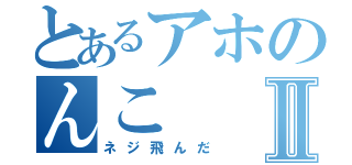 とあるアホのんこⅡ（ネジ飛んだ）