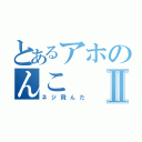 とあるアホのんこⅡ（ネジ飛んだ）