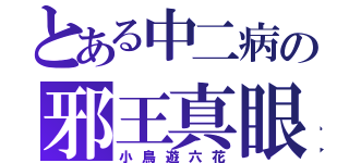 とある中二病の邪王真眼（小鳥遊六花）