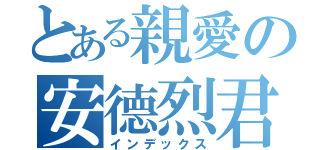 とある親愛の安德烈君（インデックス）