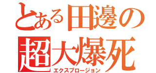 とある田邊の超大爆死（エクスプロージョン）