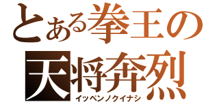 とある拳王の天将奔烈（イッペンノクイナシ）