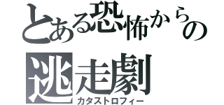 とある恐怖からの逃走劇（カタストロフィー）