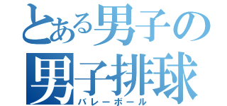 とある男子の男子排球部（バレーボール）