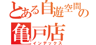 とある自遊空間の亀戸店（インデックス）