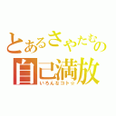 とあるさやたむの自己満放送（いろんなコト☆）