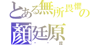 とある無所畏懼の顏廷原（憨憨捏）