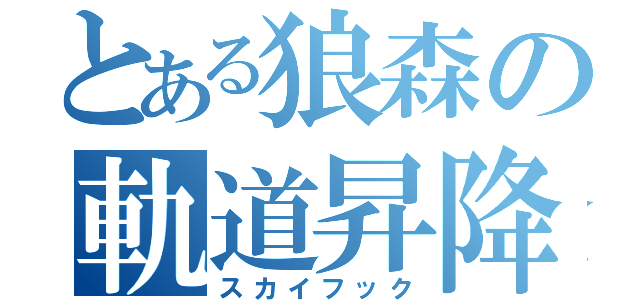 とある狼森の軌道昇降機（スカイフック）