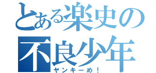 とある楽史の不良少年（ヤンキーめ！）