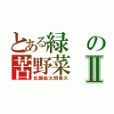 とある緑の苦野菜Ⅱ（佐藤総太郎貴久）