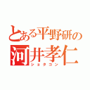 とある平野研の河井孝仁（ショタコン）