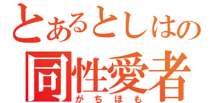 とあるとしはの同性愛者（がちほも）