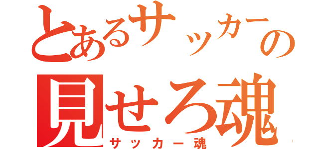 とあるサッカー部の見せろ魂（サッカー魂）