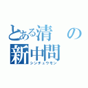 とある清の新中問（シンチュウモン）