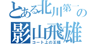 とある北川第一の影山飛雄（コート上の王様）