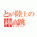 とある陸上の棒高跳（ポールボールト）