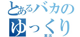 とあるバカのゆっくり実況（    実況）