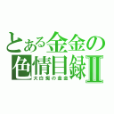 とある金金の色情目録Ⅱ（大白痴の金金）