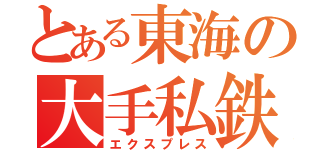 とある東海の大手私鉄（エクスプレス）