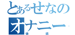 とあるせなのオナニー（快感）