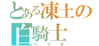 とある凍土の白騎士（べリオ）