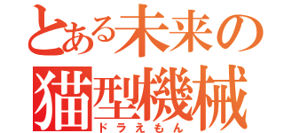 とある未来の猫型機械（ドラえもん）