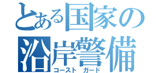 とある国家の沿岸警備隊（コースト ガード）