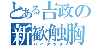 とある吉政の新歓触胸（パイタッチ）