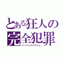 とある狂人の完全犯罪（パーフェクトクライム）