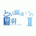 とある獵魂しない の黑羽Ⅱ（インデックス）