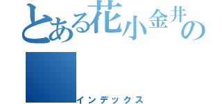 とある花小金井の（インデックス）