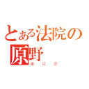 とある法院の原野（速记员）