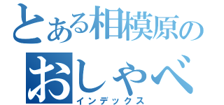 とある相模原のおしゃべり猫（インデックス）