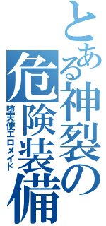 とある神裂の危険装備（堕天使エロメイド）