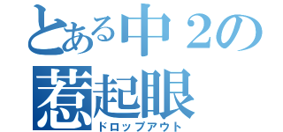 とある中２の惹起眼（ドロップアウト）