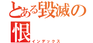 とある毀滅の恨（インデックス）