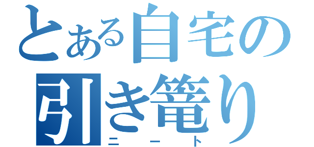 とある自宅の引き篭り（ニート）