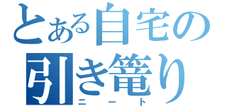 とある自宅の引き篭り（ニート）