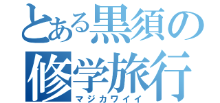 とある黒須の修学旅行（マジカワイイ）