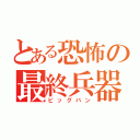 とある恐怖の最終兵器（ビッグバン）