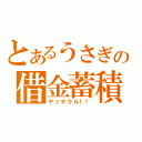 とあるうさぎの借金蓄積（ヤッテクル！！）